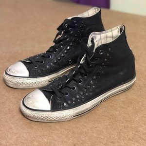 John Varvatos Converse Studded Leather